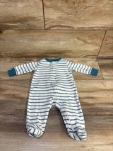 Carter's Striped Sleeper White sz 3m