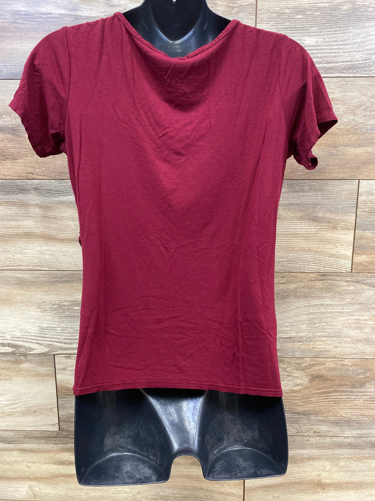 Boohoo Cross Front Shirt Red sz Small