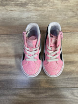 Vans Sk8-Hi Reissue Side Zip Glitter Shoe Pink sz 5.5c