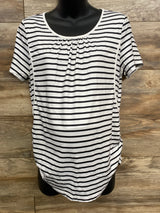 Ekouaer Short Sleeve Nursing Shirt Black sz Large