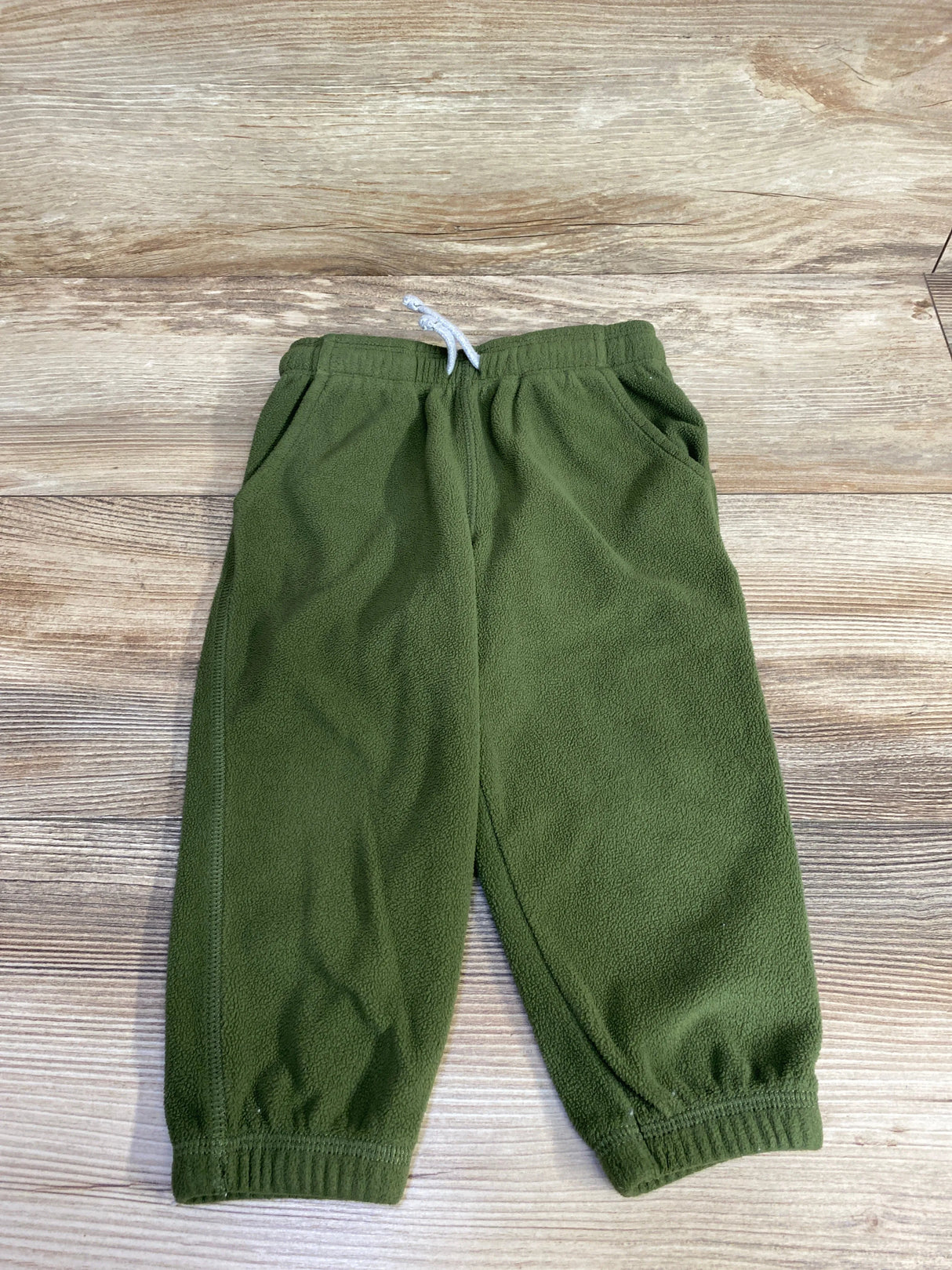 Carter's Fleece Drawstring Pants Green sz 18m