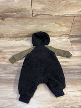 Nike Sherpa Hooded Coverall Black sz Newborn