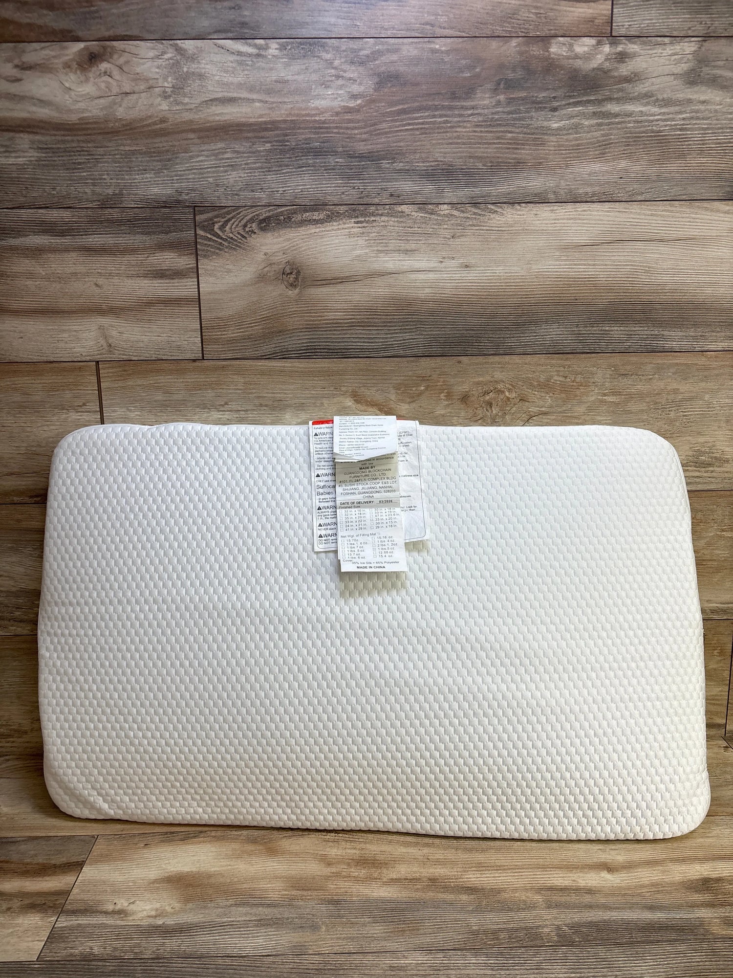 Lisara Baby Bassinet Mattress with Ice Silk Cover, 33x20''