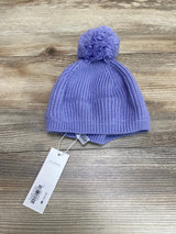 NEW Janie And Jack Pom Beanie Purple Sz 6-12m