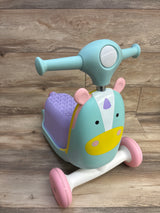 Skip Hop 3-in-1 Zoo Ride On Scooter & Wagon Toy - Unicorn