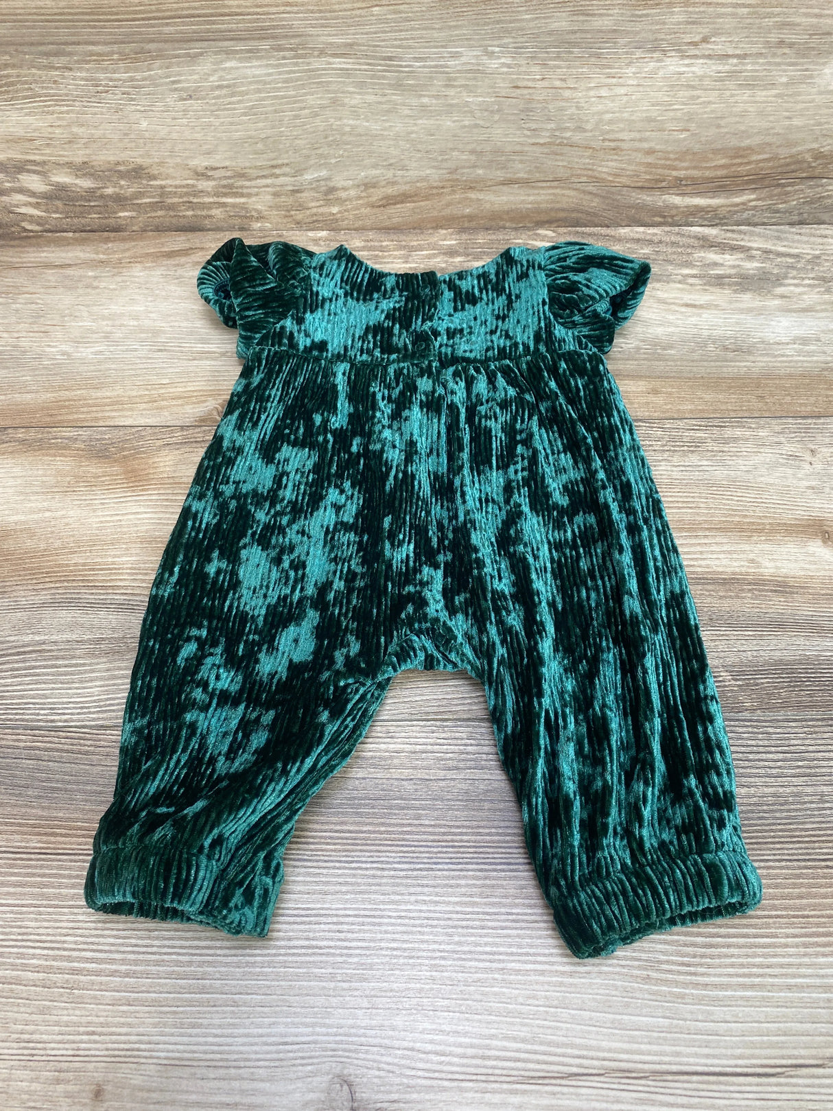 Cat & Jack Velvet Romper Green sz Newborn