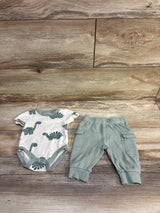 Baby Essentials 2pc Bodysuit & Pants Set Beige sz 3m