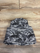 Ocean + Coast Ribbed Puffer Vest Grey sz 2T