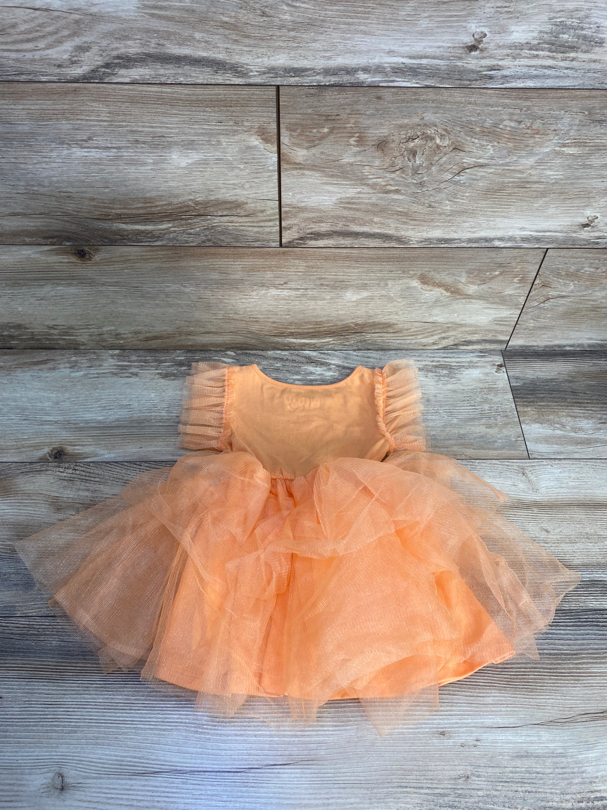 Bluey Tulle Boo Halloween Dress Orange sz 2T