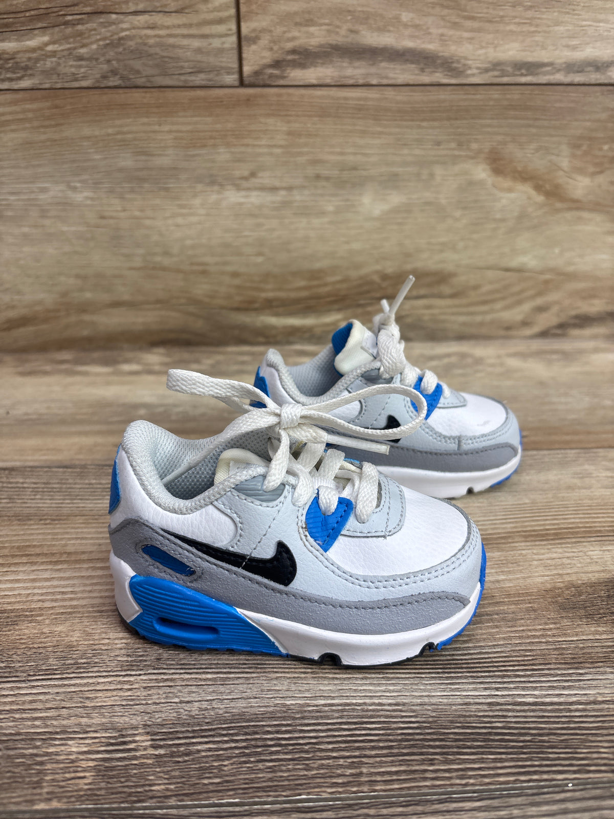 Nike Air Max 90 Leather TD 'White Photo Blue' Sneakers sz 4c