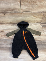 Nike Sherpa Hooded Coverall Black sz Newborn