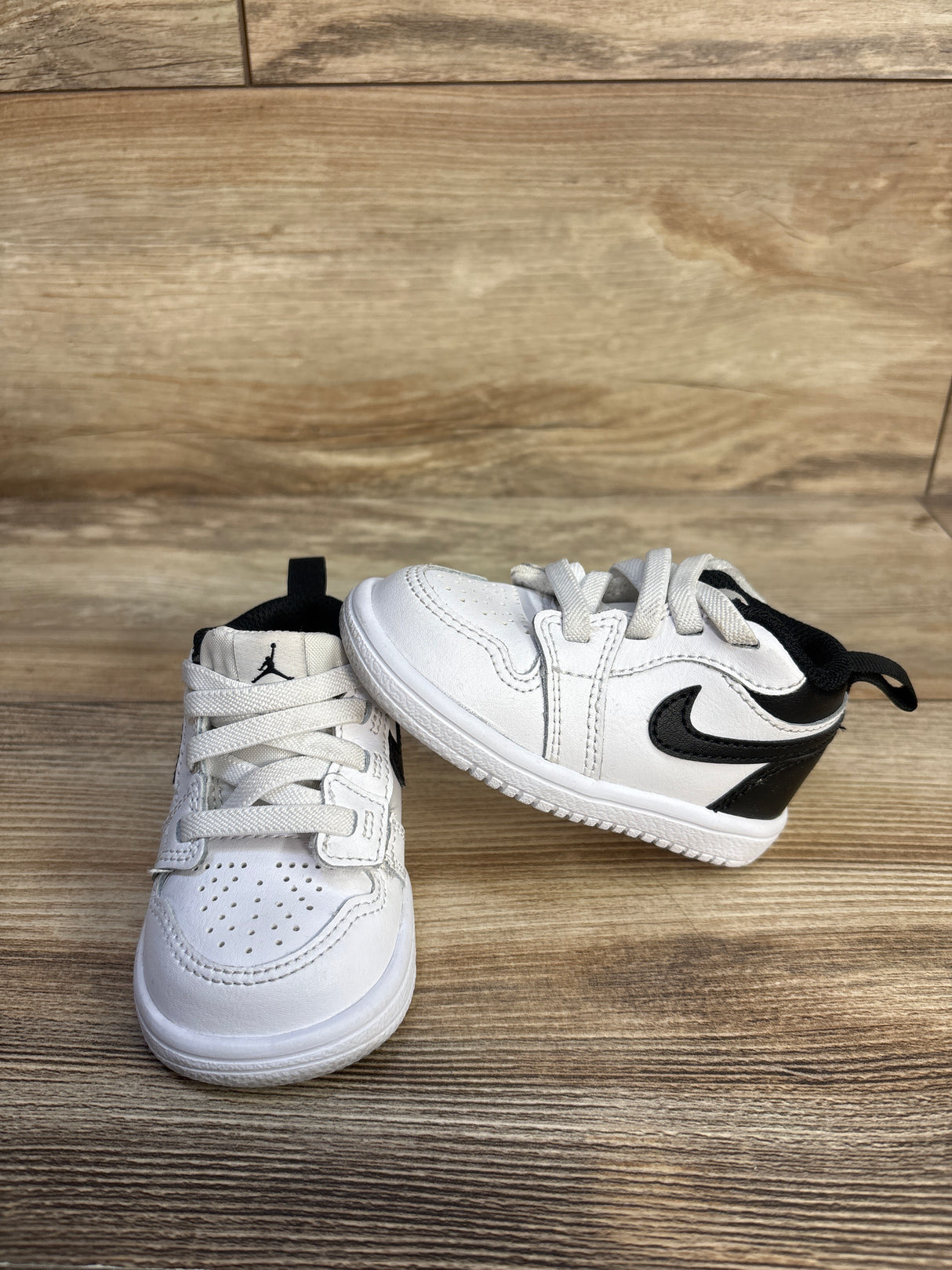 Air Jordan 1 Low ALT TD 'White Black' Sneakers sz 4c