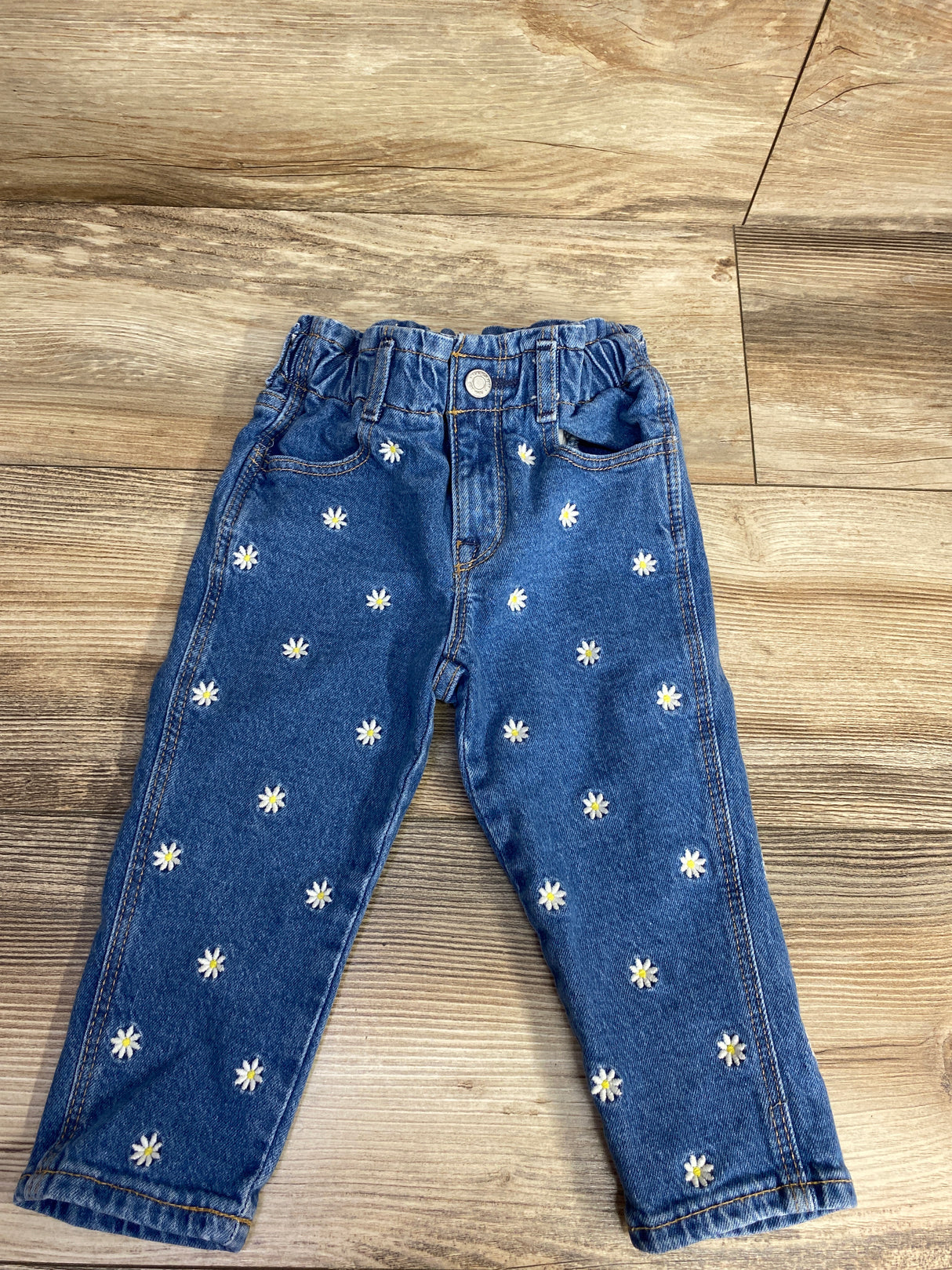 Baby Gap Floral Jeans Blue sz 2T