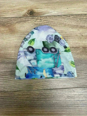 Posh P Beanie Recycling Teal/Blue Sz0-3m - Me n Mommy To Be