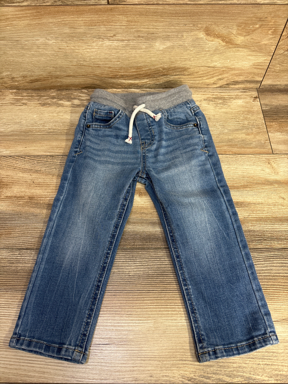 Cat & Jack Denim Drawstring Pants Blue sz 2T