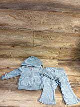 Juicy Couture 2pc Terry Gemstone Sweatshirt & Joggers Set Blue sz 12m