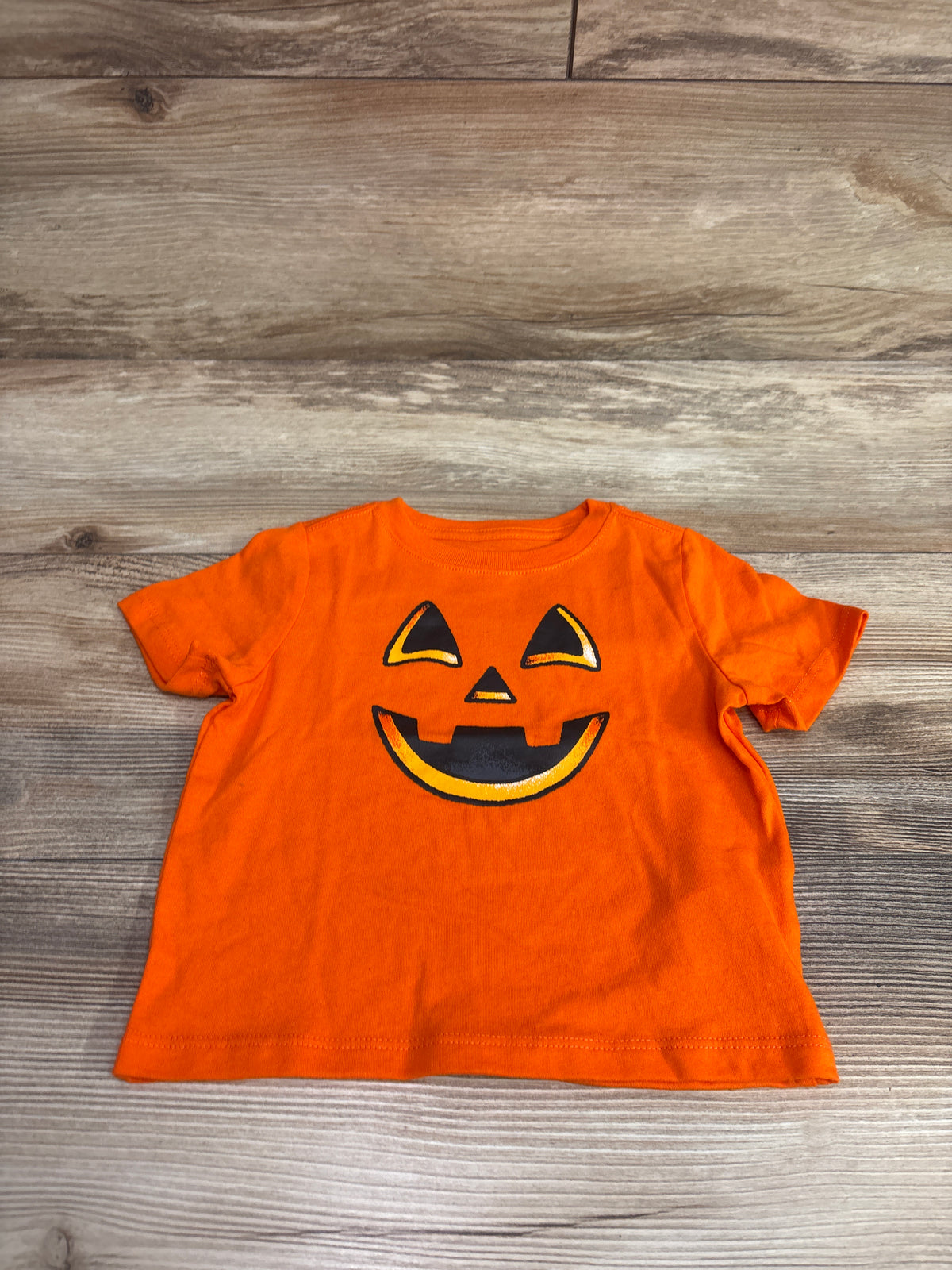 Way To Celebrate! Halloween Jack-O-Lantern Shirt Orange sz 12m