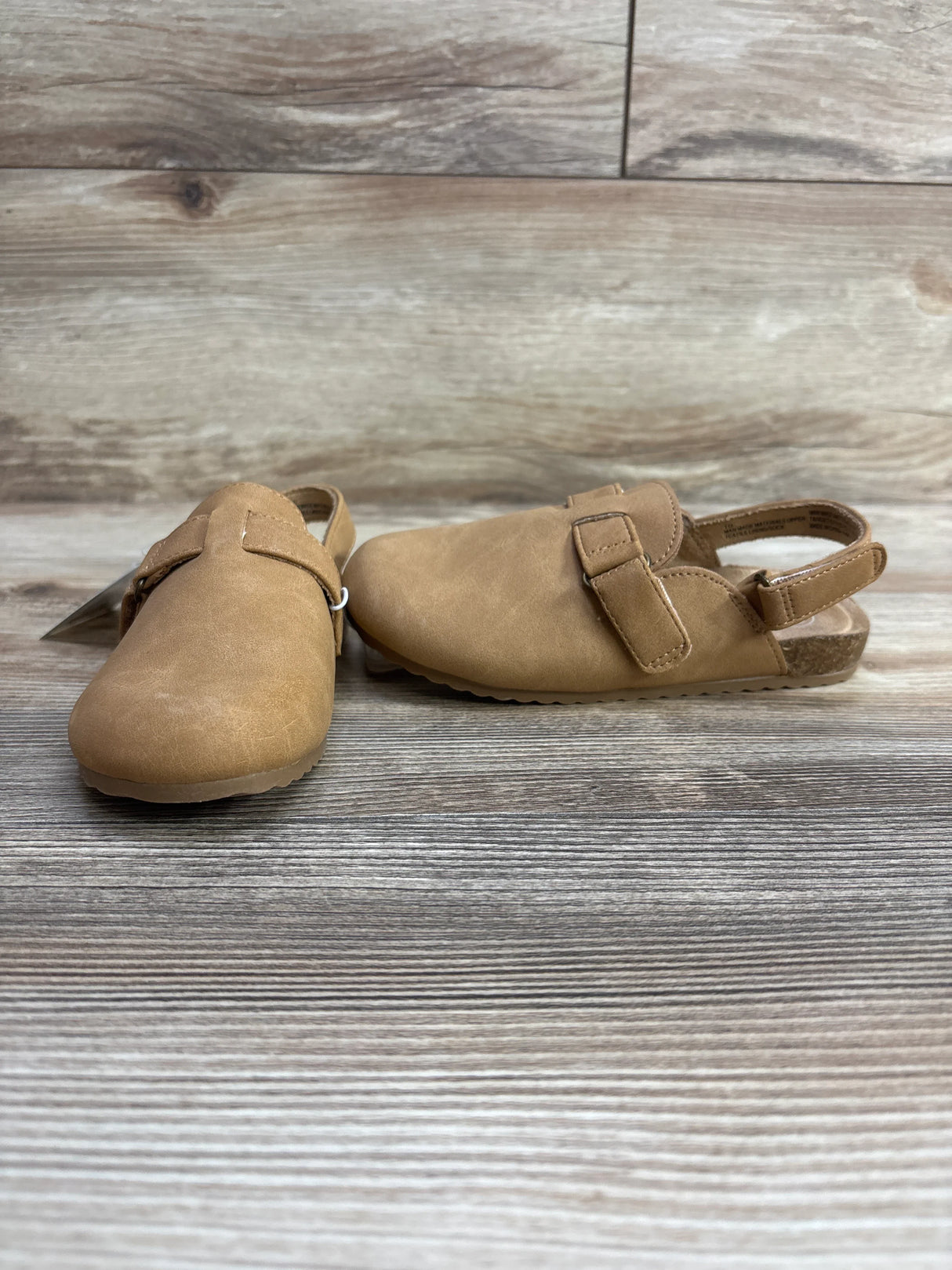 NEW Cat & Jack Marley Suede Clogs Tan sz 10c