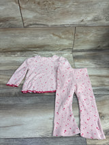 Cat & Jack 2pc Ribbed Shirt & Pants Set Pink sz 12m