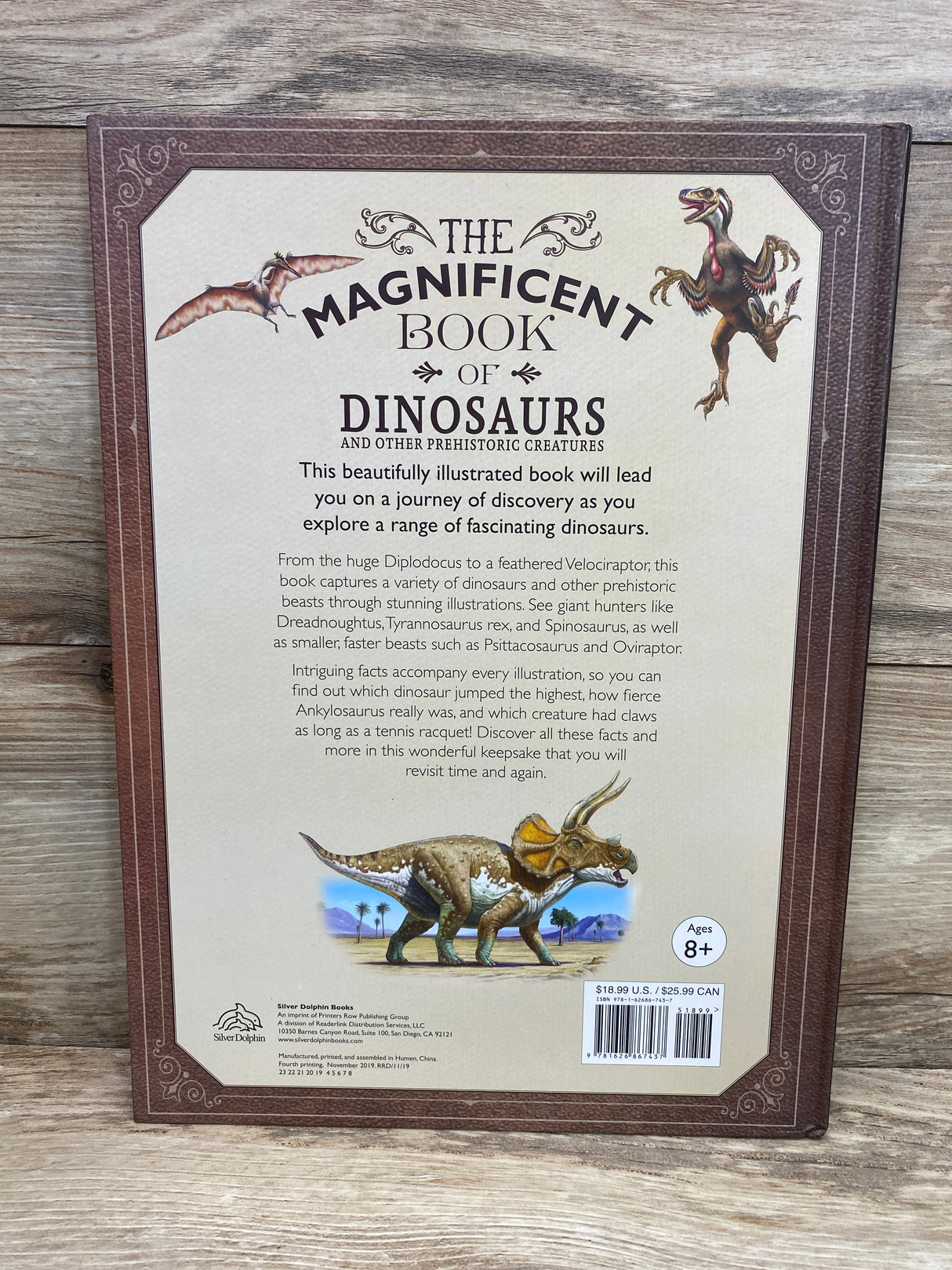 The Magnificent Book of Dinosaurs Hardcover Book