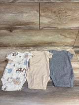 Carter's 3pk Bodysuits Tan sz Newborn