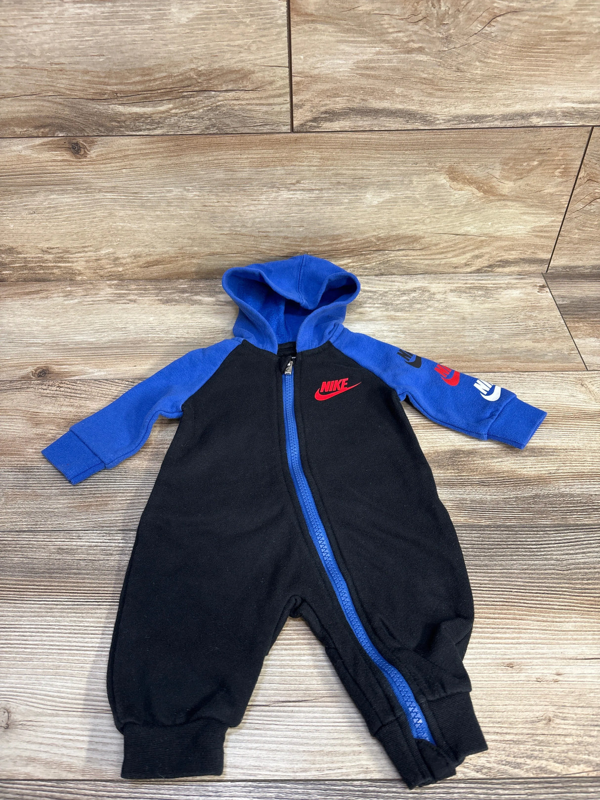 Nike Play All Day Hooded Coverall in Blue sz 3m