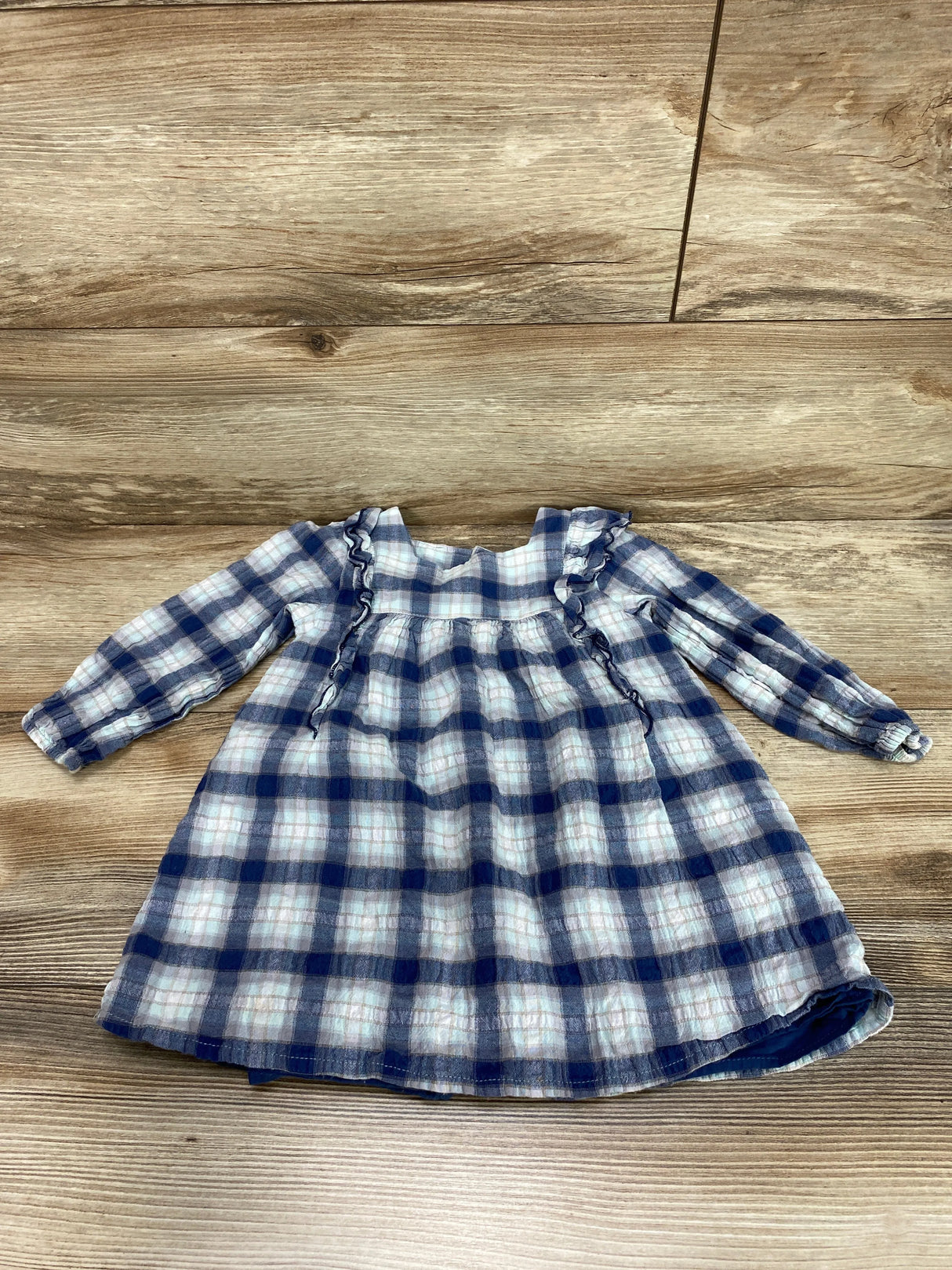 Zara Plaid Ruffle Dress sz 2-3