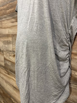 NEW Smallshow Ruched Maternity Shirt Grey sz XXL