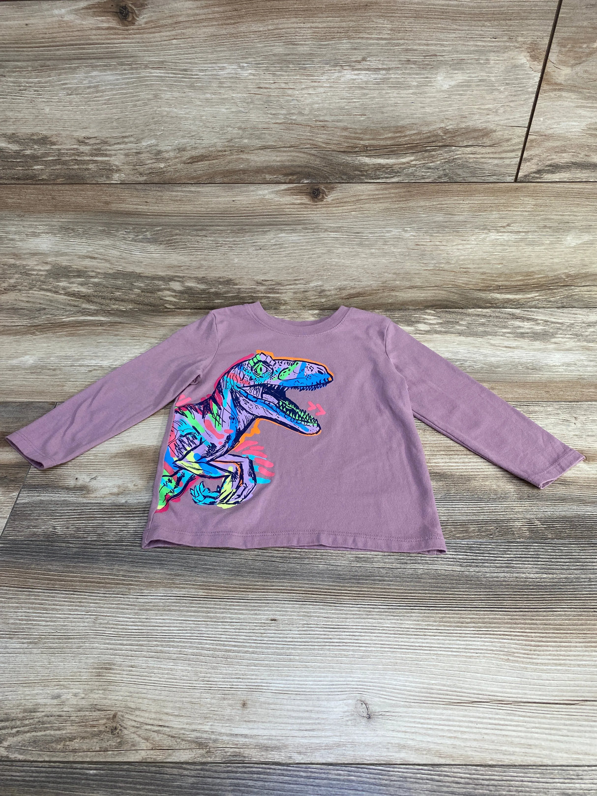 Cat & Jack Dino Shirt Purple sz 2T