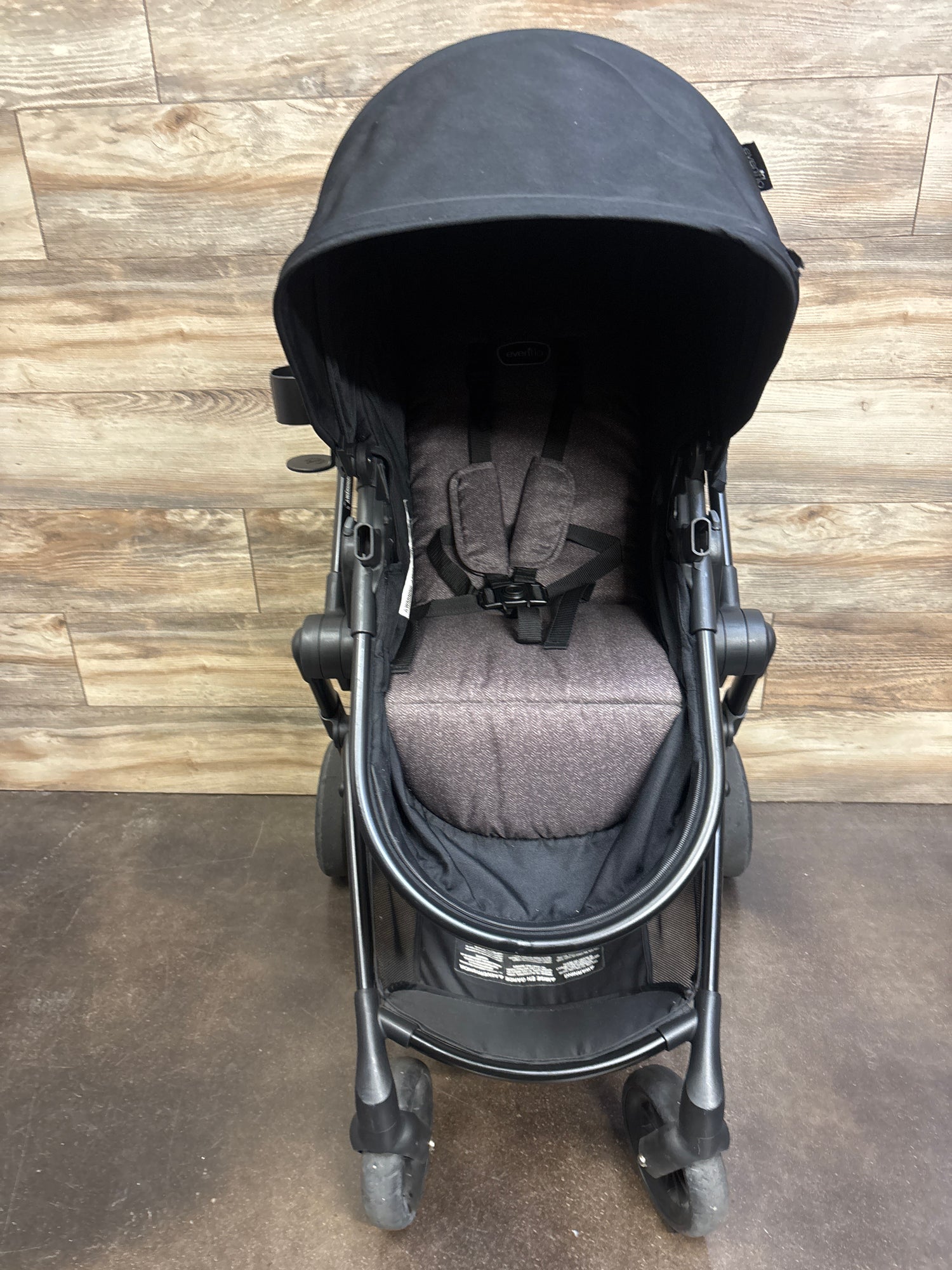 Evenflo Pivot Modular Travel System w/ LiteMax Infant Car Seat in Casual Gray*