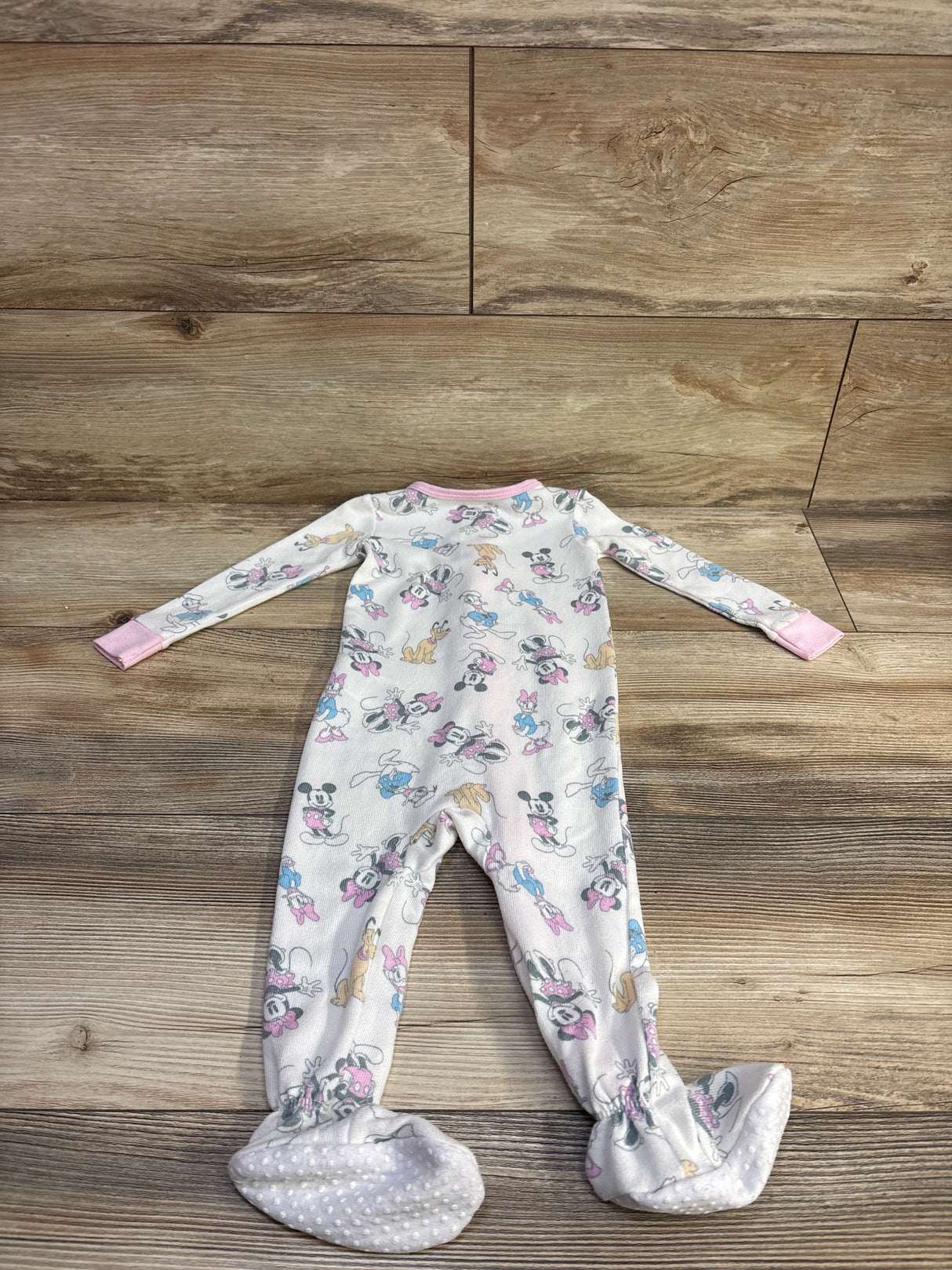 Disney Baby Minnie Mouse & Friends Sleeper White sz 12m