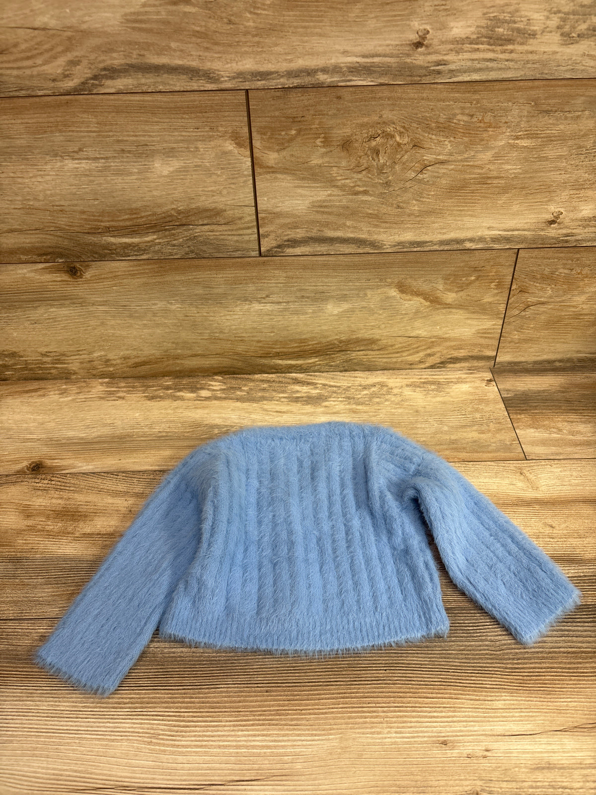Nova Kids Fuzzy Knit Cardigan Blue sz 3T