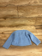 Nova Kids Fuzzy Knit Cardigan Blue sz 3T
