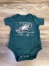 NFL Philadelphia Eagles I Will Not Nap On Game Day Bodysuit Green sz 0/3m
