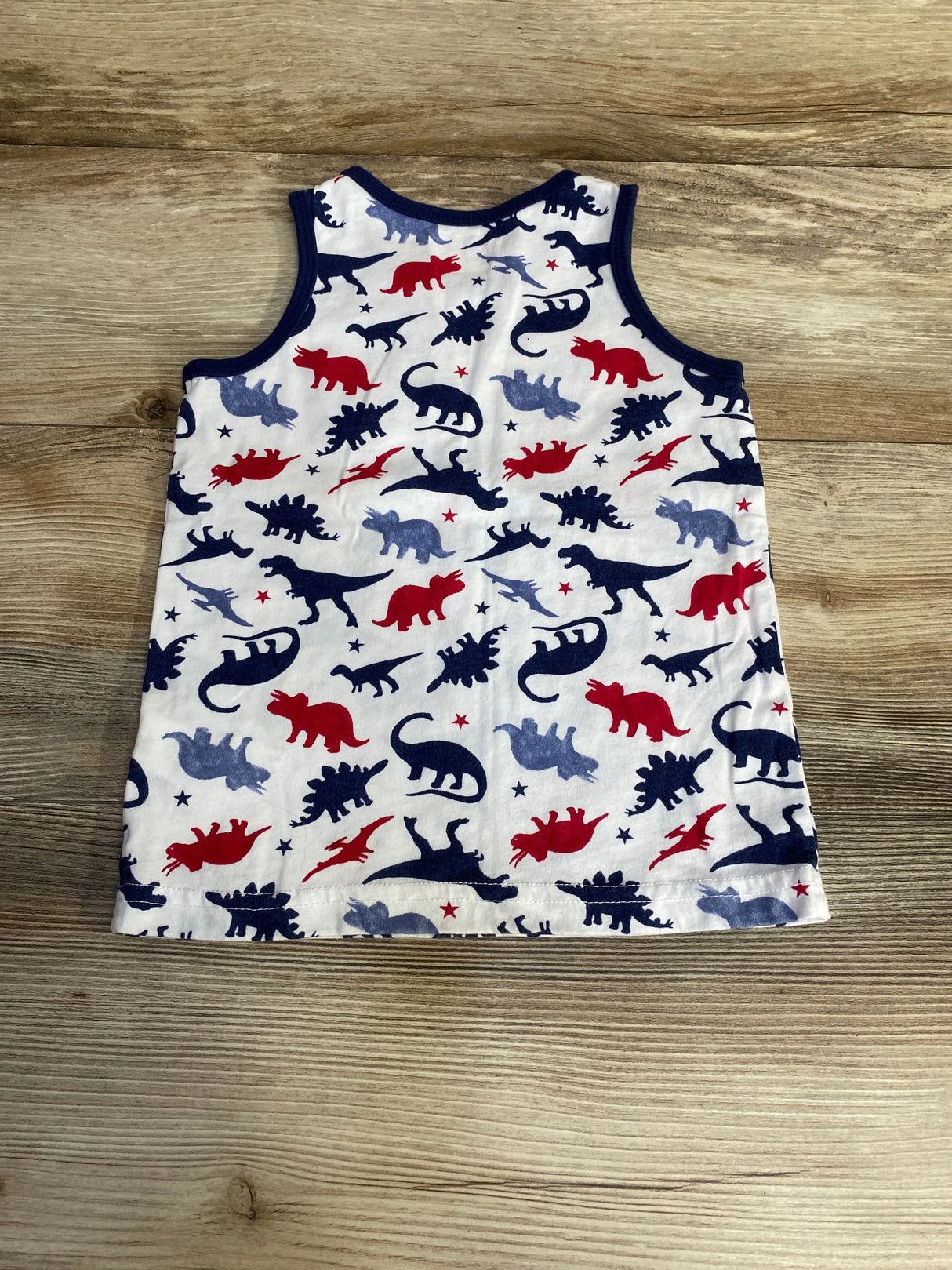 Children's Place Dinosaur Tank Top White sz 3T
