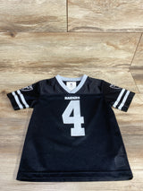NFL Team #4 Derek Carr Retired Raiders Jersey Black sz 4T