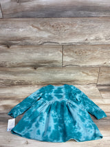 NEW Cat & Jack Tie-Die Sweatshirt Dress Teal sz 4T