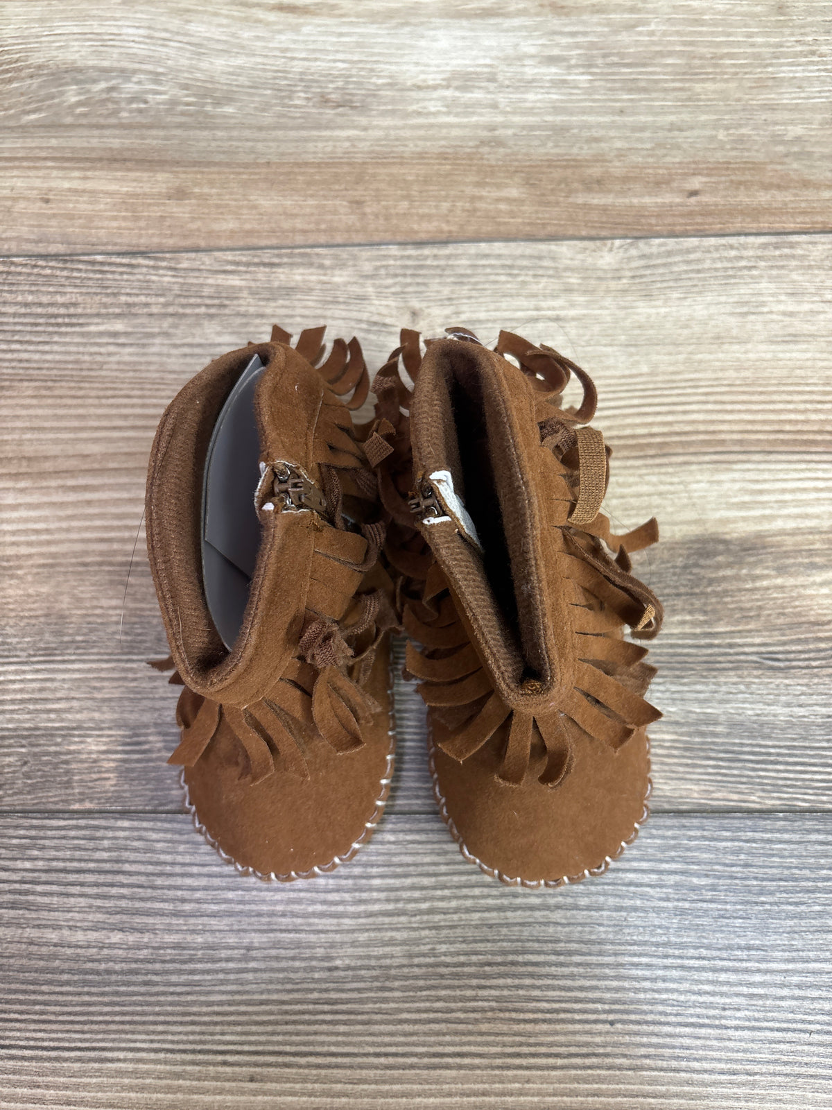 Muchenggift Cowboy Tassel Soft Sole Boots Brown sz 3c