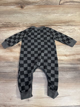 Cozii Checkered Print Coverall Grey sz 6m