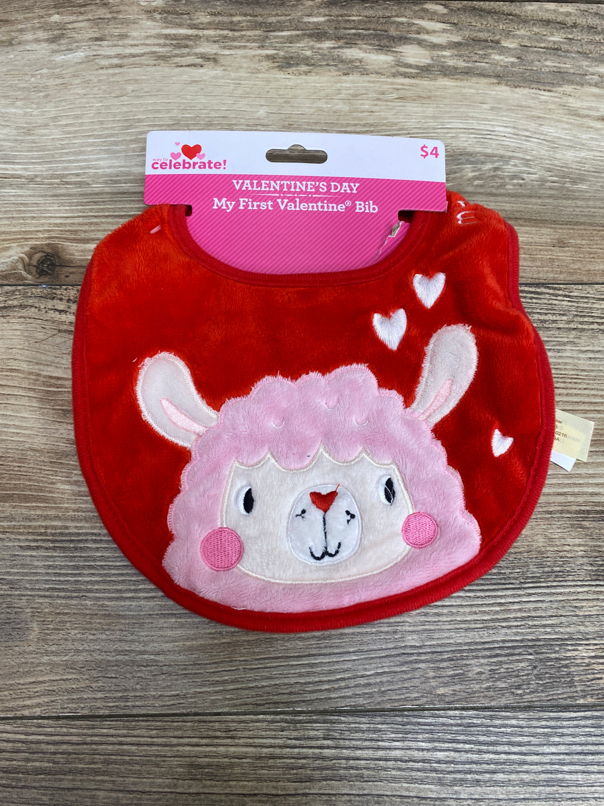 NEW Way to Celebrate My First Valentine’s Bib - Llama