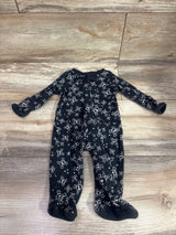 Honest Baby Skull Print Sleeper Black sz 0-3m