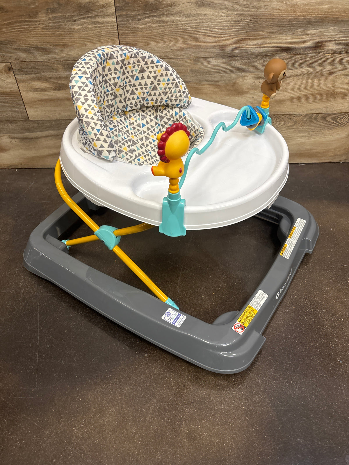 Baby Trend Smart Steps Trend 3.0 Activity Walker, Zoo-ometry White