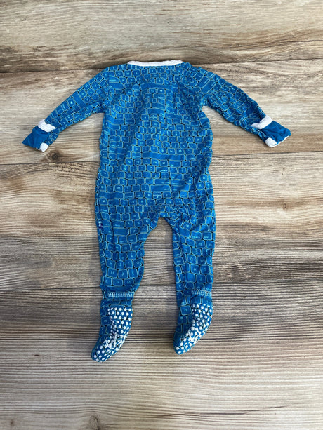 KicKee Pants Keyboard Footie Blue sz Newborn - Me n Mommy To Be
