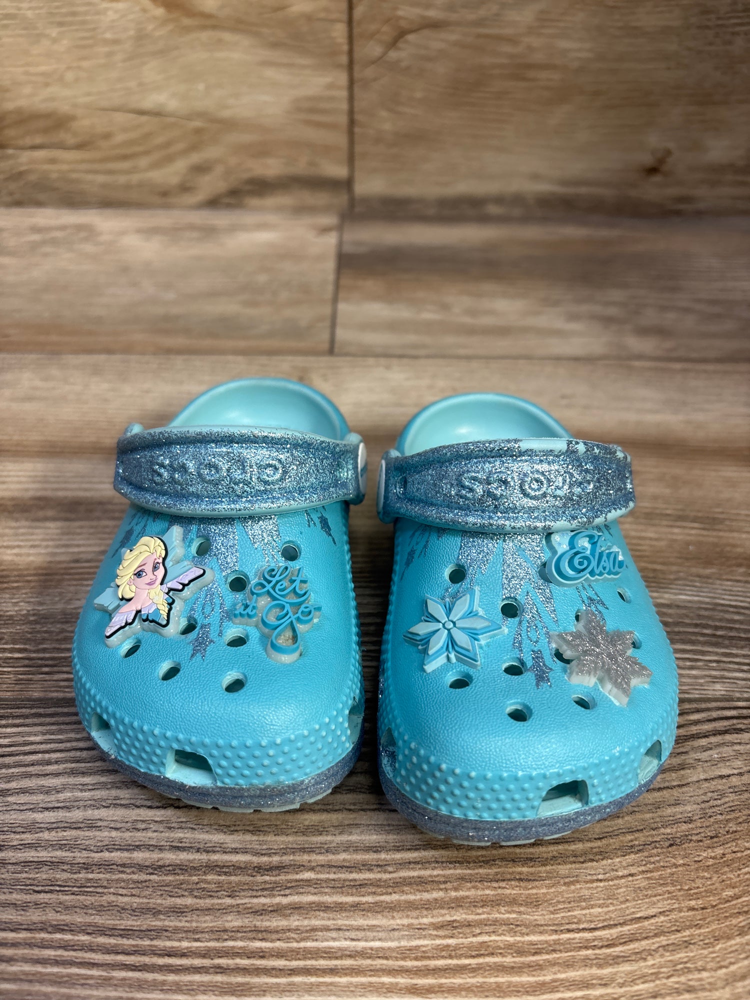 Crocs Frozen Classic Clogs Blue sz 6c