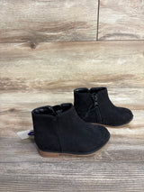 NEW Cat & Jack Penelope Zipper Booties Black sz 6c