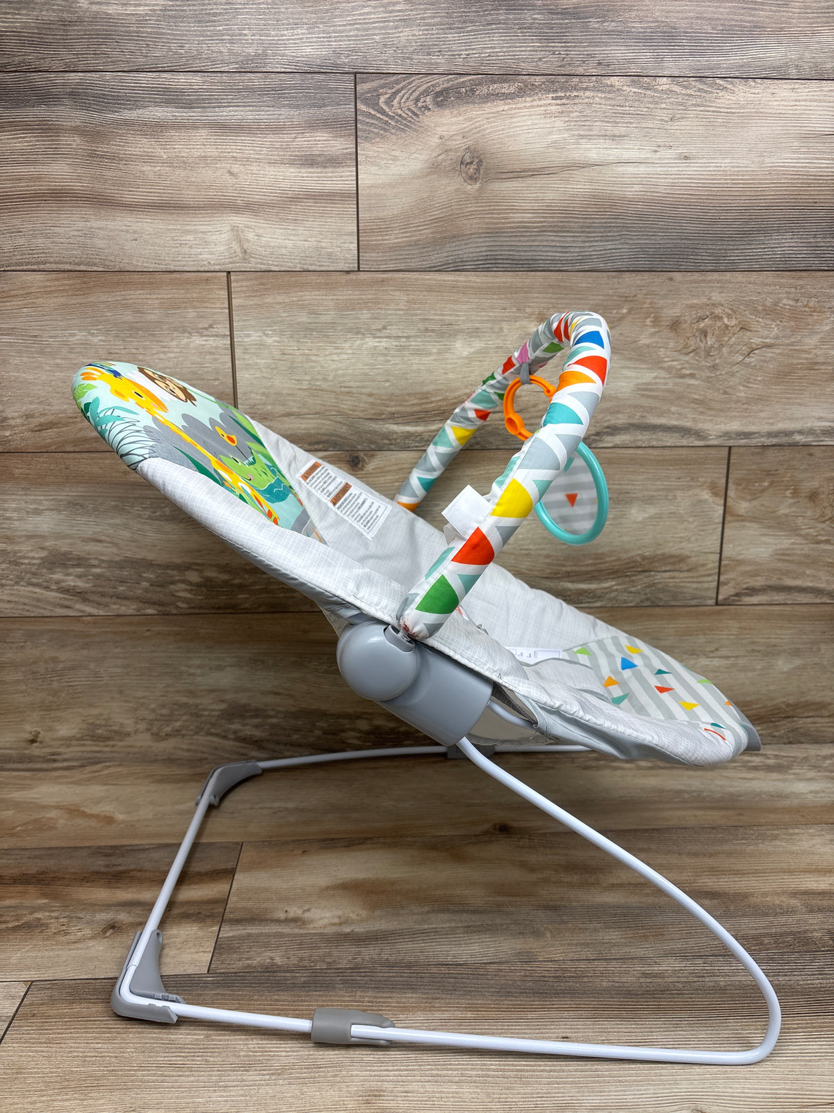 Bright Starts Safari Fun Vibrating Baby Bouncer