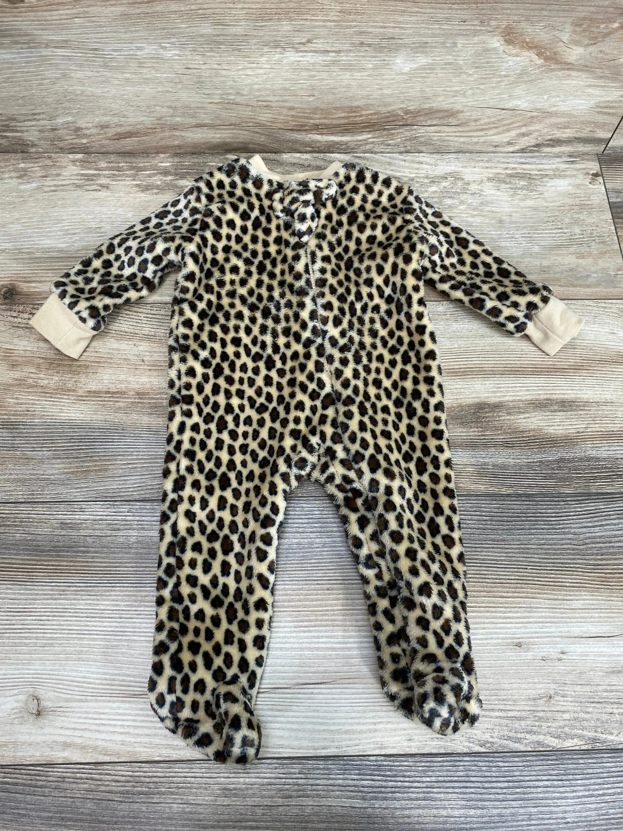 Hudson Baby Leopard Print Sleeper Brown sz 0-3m