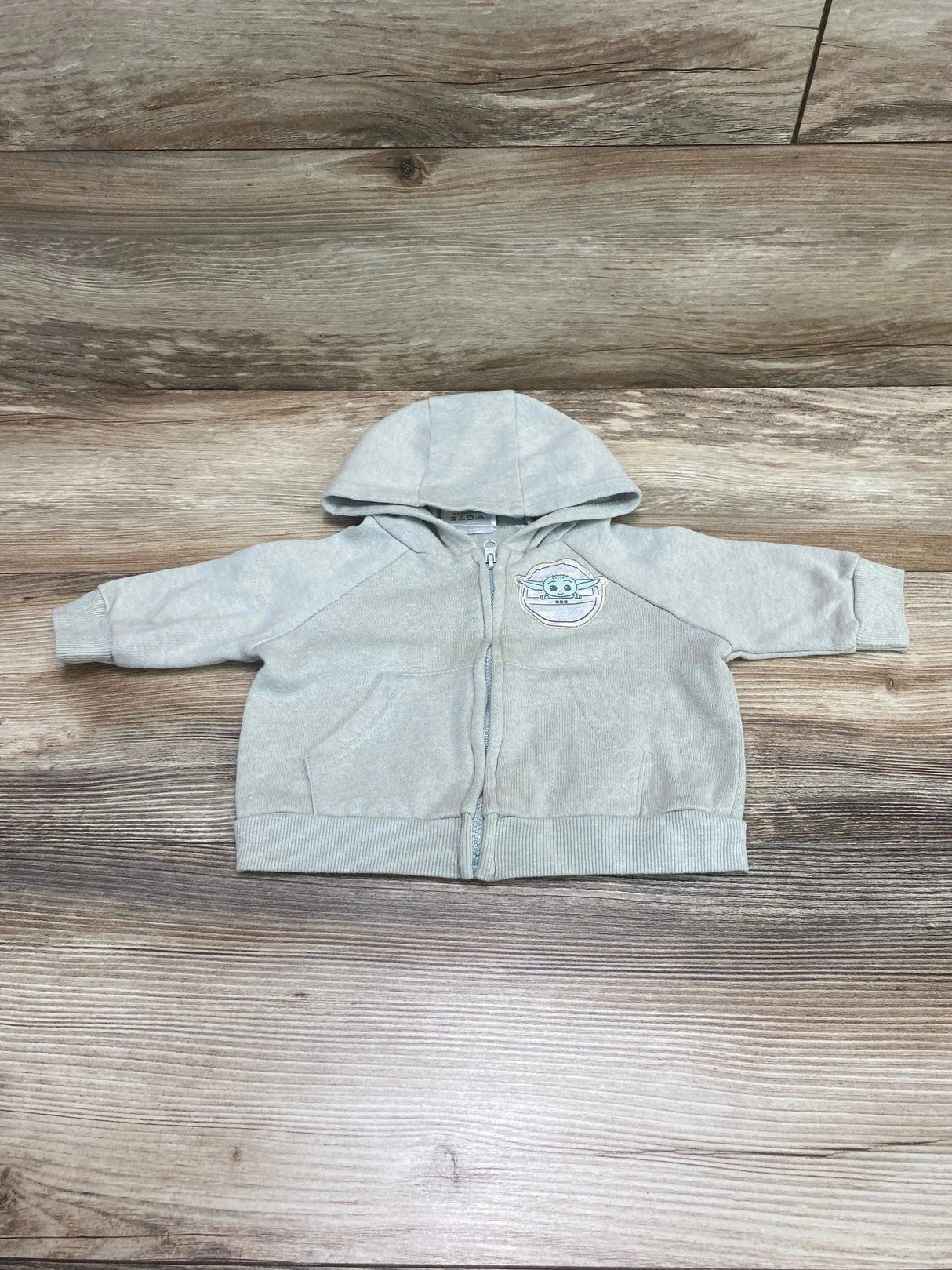 Star Wars The Child Full Zip Hoodie Green sz 0-3m