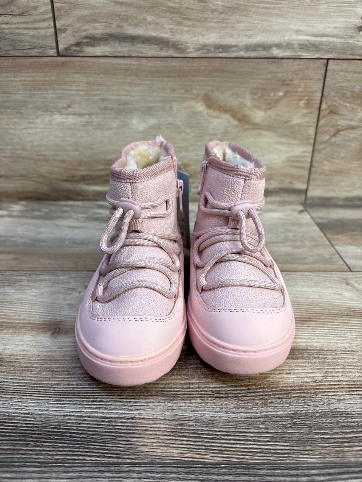 NEW Cat & Jack Sophia Fur-Lined Winter Boots Pink sz 9c