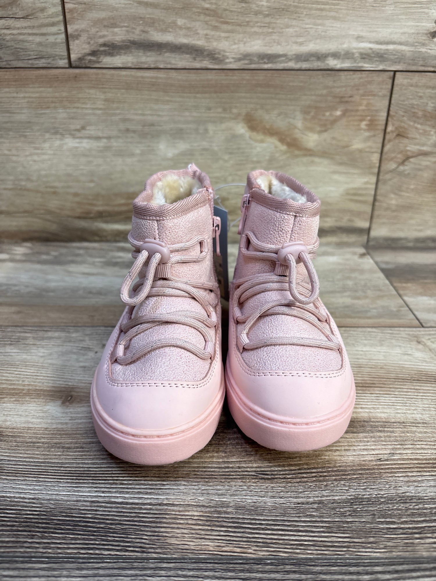NEW Cat & Jack Sophia Fur-Lined Winter Boots Pink sz 9c
